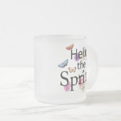 Tasse Givré Bonjour La Fleur De Printemps (Devant droit)