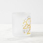 Tasse Givré Bonne année 2022 Design avec Gold Star (Centre)