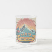 Tasse Givré Bonne conception d'anniversaire (Centre)