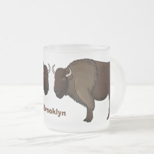 Tasse Givré Bonne illustration de bison américain