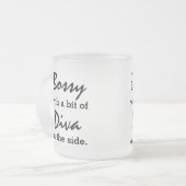 Tasse Givré Bossy Avec Un Peu De Diva Moderne À La Mode (Devant gauche)