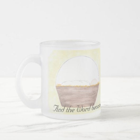 Tasse Givré Boue d'aquarelle de la Nativité (Gauche)