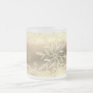 Tasse Givré Boue gelée de flocon d'or