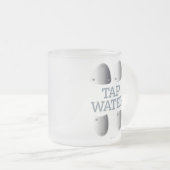 Tasse Givré Bouge de café en verre glacé à l'eau du robinet (Devant droit)
