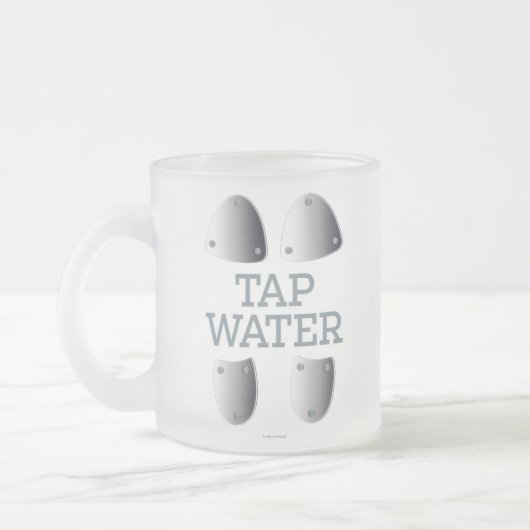 Tasse Givré Bouge de café en verre glacé à l'eau du robinet (Gauche)