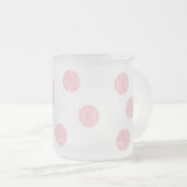 Tasse Givré Boule de tennis rose Pastel personnalisée (Devant droit)