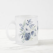 Tasse Givré Bouquet floral bleu et blanc (Gauche)