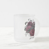 Tasse Givré Bourgogne Floral gothique (Devant droit)