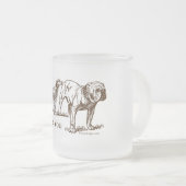Tasse Givré Bout de reniflements de chien (Devant droit)