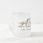 Tasse Givré Bout de reniflements de chien (Devant gauche)