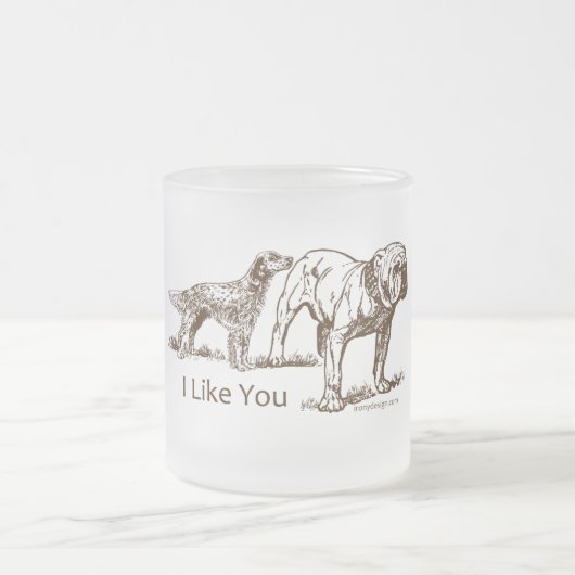 Tasse Givré Bout de reniflements de chien (Centre)