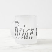 Tasse Givré Brian, Nom Fabriqué Avec Des Numéros, (Devant gauche)