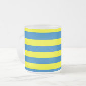 Tasse Givré Bright Yellow and Blue Stripes (Devant gauche)