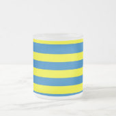 Tasse Givré Bright Yellow and Blue Stripes (Centre)