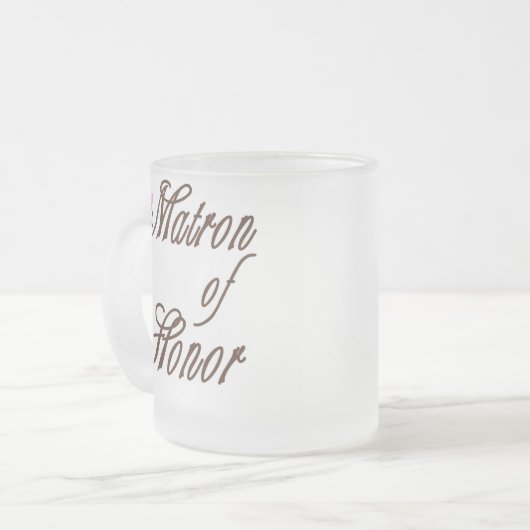 Tasse Givré Bruns chics de dame de honneur (Devant gauche)