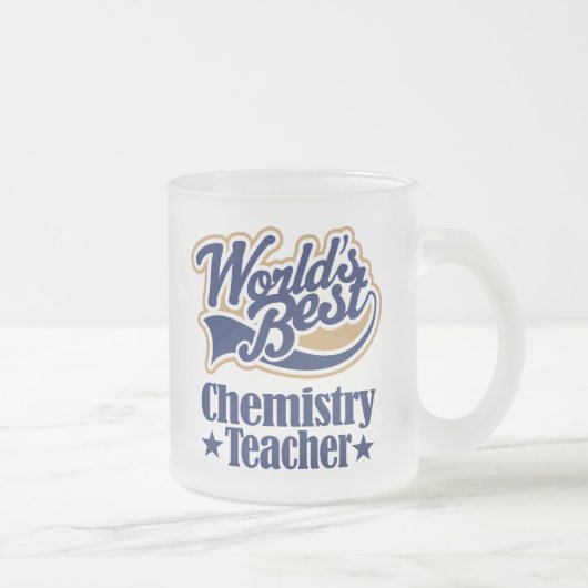 Tasse Givré Cadeau de professeur de chimie pour (mondes (Droit)