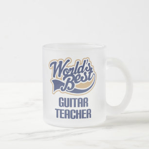 Tasse Givré Cadeau de professeur de guitare