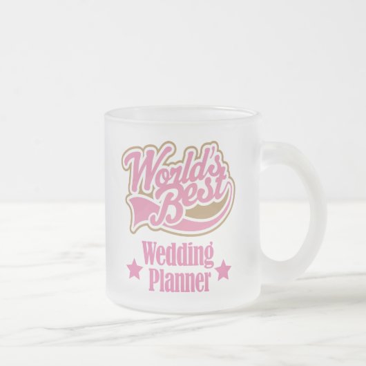 Tasse Givré Cadeau de wedding planner (mondes meilleurs) (Droit)