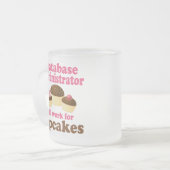 Tasse Givré Cadeau (drôle) d'administrateur de base de données (Devant gauche)