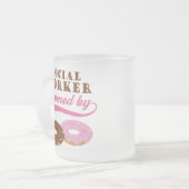 Tasse Givré Cadeau drôle d'assistant social (Devant gauche)