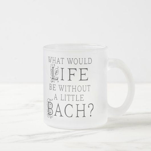 Tasse Givré Cadeau drôle de Bach (Droit)