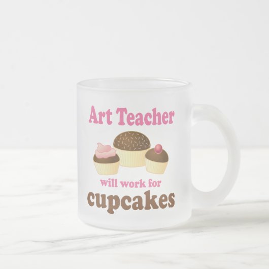 Tasse Givré Cadeau (drôle) de professeur d'art (Droit)