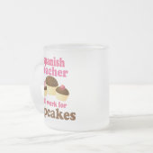 Tasse Givré Cadeau (drôle) espagnol de professeur (Devant gauche)