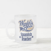 Tasse Givré Cadeau espagnol de professeur pour (mondes (Gauche)