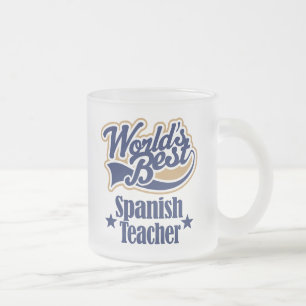 Tasse Givré Cadeau espagnol de professeur pour (mondes
