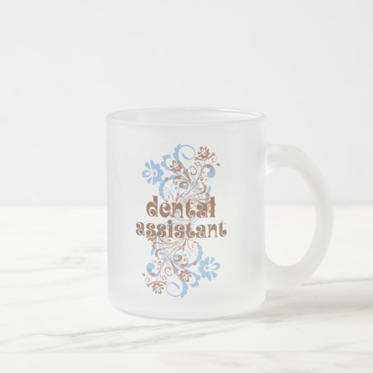 Tasse Givré Cadeau mignon d'assistant dentaire (Droit)