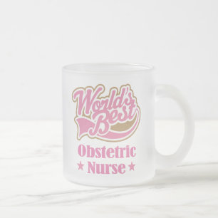 Tasse Givré Cadeau obstétrique d'infirmière (mondes meilleurs)