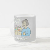 Tasse Givré Cadeau pour enseignant. Merci à une enseignante (Devant gauche)