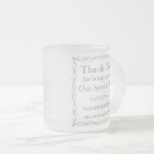 Tasse Givré Cadeau pour invités de mariage (Devant droit)