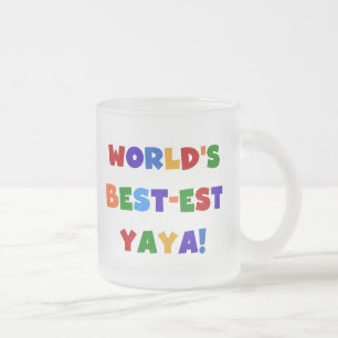 Tasse Givré Cadeaux du Meilleur-est Yaya du monde lumineux de