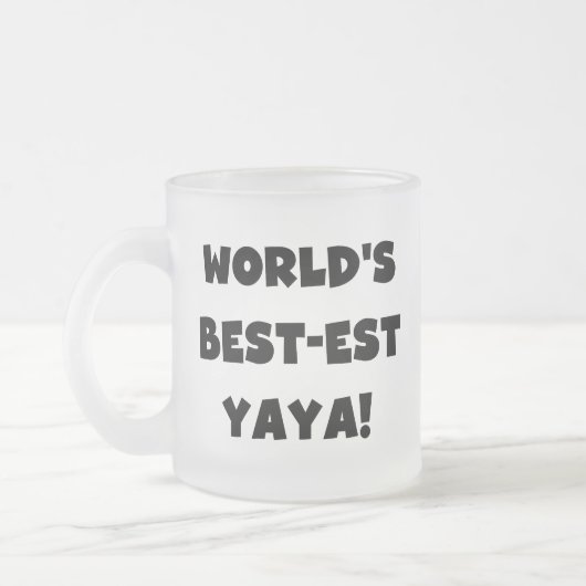 Tasse Givré Cadeaux du Meilleur-est Yaya du monde noir des (Gauche)
