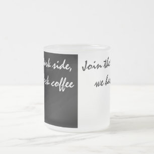 Tasse Givré Café Blanc Et Noir