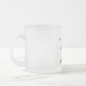 Tasse Givré Caféine Molécule (Gauche)
