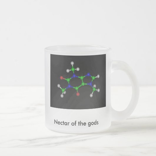 Tasse Givré caféine, nectar des dieux (Droit)