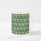 Tasse Givré Caméléon vert mignon (Devant droit)