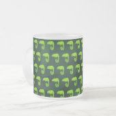 Tasse Givré Caméléon vert mignon (Devant gauche)