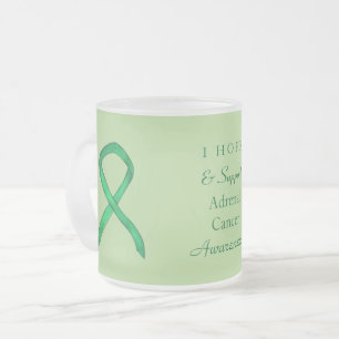 Tasse Givré Cancer surrénal Écran de sensibilisation verte Rub