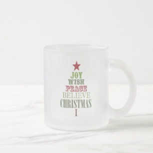 Tasse Givré canette de Noël vintage moderne