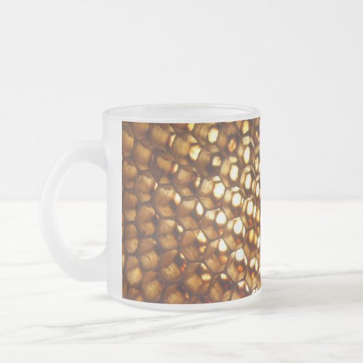 Tasse Givré Canette en peigne de miel, cadeau parfait pour api (Gauche)