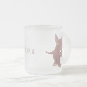 Tasse Givré Caricature amusante de Aardvark (Devant droit)