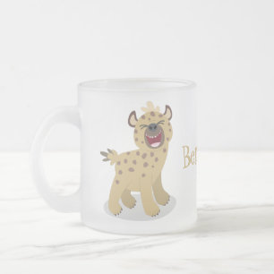 Tasse Givré Caricature amusante hyena riant illustration
