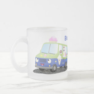 Tasse Givré Caricature de camion de glace joli