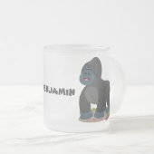 Tasse Givré Caricature de gros gorilles joyeux (Devant droit)