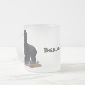 Tasse Givré Caricature de gros gorilles joyeux (Devant gauche)