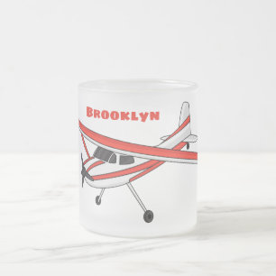 Tasse Givré Caricature de l'avion à train de vélo