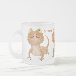 Tasse Givré Caricature de lézard de dragon à barbe
